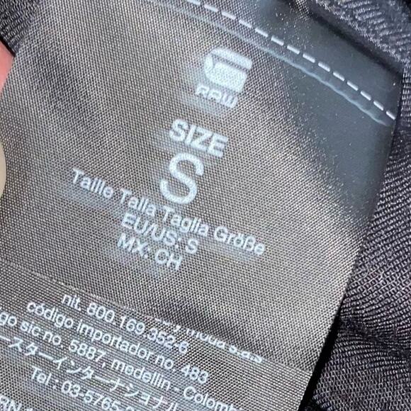 New! G-Star Raw $130 Womens Boyfriend Zip Black Tank Small NWT - Picture 10 of 14